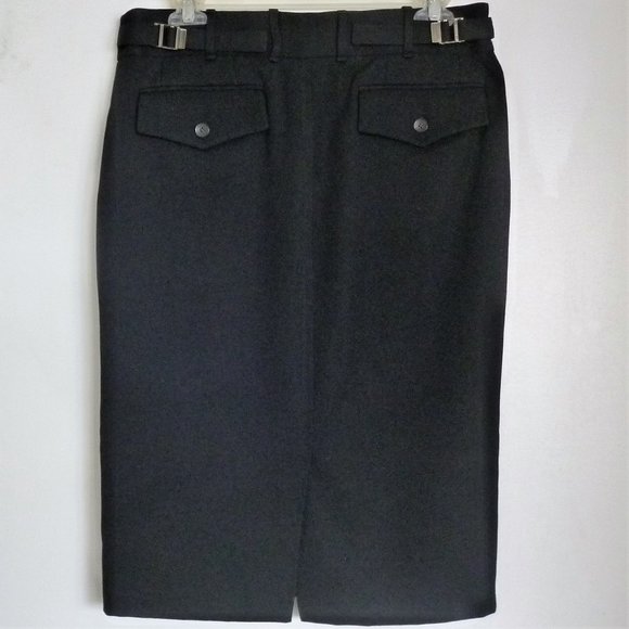 Vintage GUCCI black wool skirt. Size 44. Made in Italy. - Picture 1 of 5